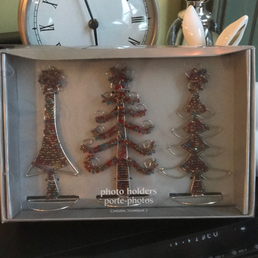 Pier 1 Photo Christmas Holders New with tag